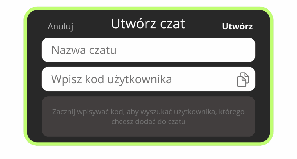Interfejs grupowego czatu z kierowcą – czat GPS w aplikacji ecoTRUCK