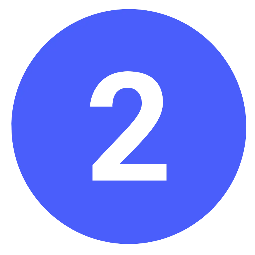 Liczba "2" w niebieskim kółku
