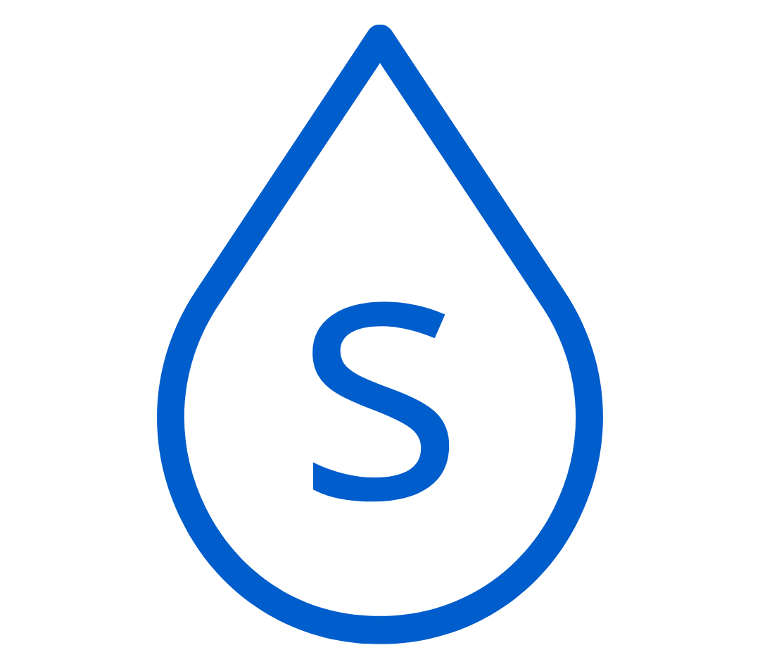 Ikona przedstawiająca symbol systemu SENT w formie kropli z literą S