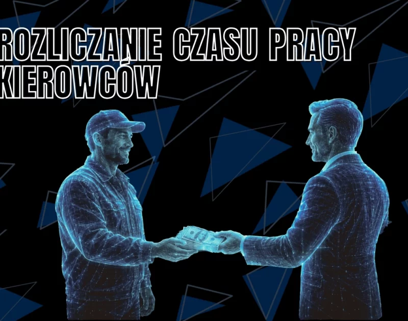 Kierowca odbierający wynagrodzenie od pracodawcy podczas rozliczania czasu pracy.
